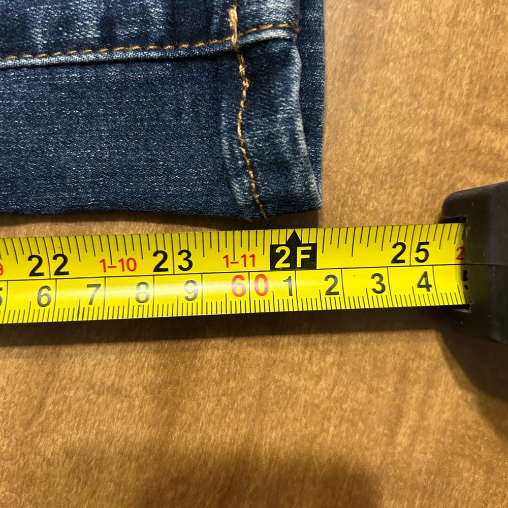 Free People High Rise Dark Wash Pull On Crop Flare Jeans 27
F - Picture 12 of 13